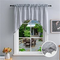 Textured Swag Curtain Valance