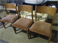 3 CONANT BALL PLY BACK CHAIRS