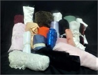 Lot of material remnants - various sizes & colors