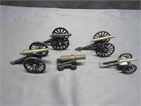 Lot of Miniature Desk Cannons
