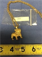 USMC Marine Corps Bulldog necklace