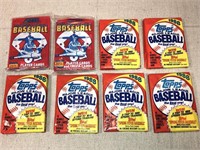 2 Score & 6 Topps packs of 1988 Baseball Cards