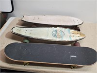 (3) Vintage  Skate Boards