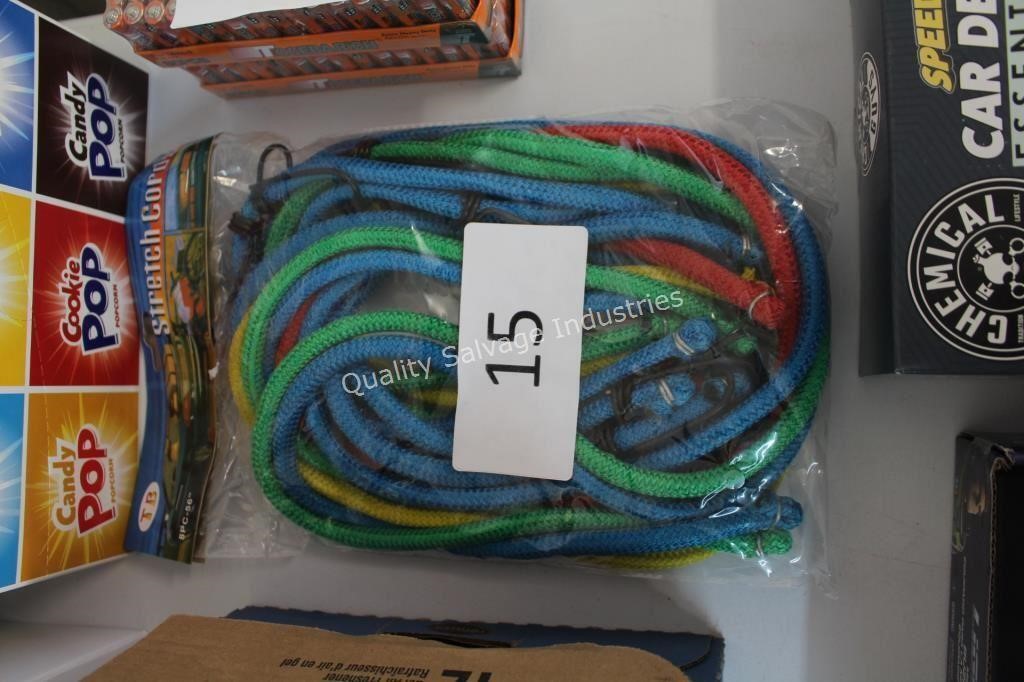 8- bungee cords