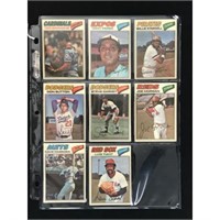 8 1977 Topps Cloth Baseball Cards