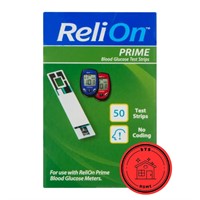 ReliOn Prime Blood Glucose Test Strips. 100 Count