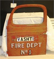 Vashti Fire Department Truck Door