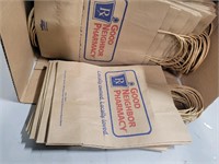 Box Of Brown Kraft Paper Bags