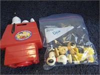 SNOOPY COIN BANK & WIND-UP TOYS