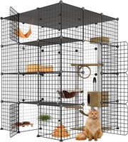 Eiiel Large Cat Cage Enclosures with Balcony Indoo