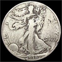 1938-D Walking Liberty Half Dollar NICELY