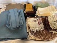 Table Cloth and Placemat Napkins Lot