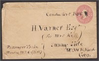 1867 Cover with manuscript "Conductor's Box" can