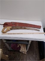 Hand saw with Scabbard