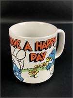 1981 Smurf Mug Have a Happy Day