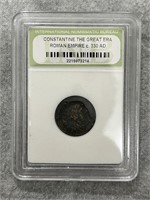 Ancient Slabbed Roman Constantine The Great Coin