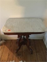 Victorian Style Marble Top Victorian Table