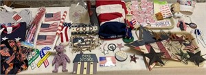 USA Memorbilia Flags, Stars, Body Jewlery,