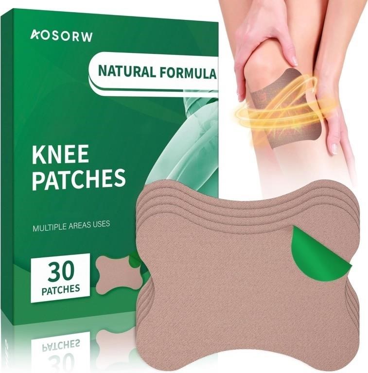 Knee Joint Relief Patches: 30 Count Natural