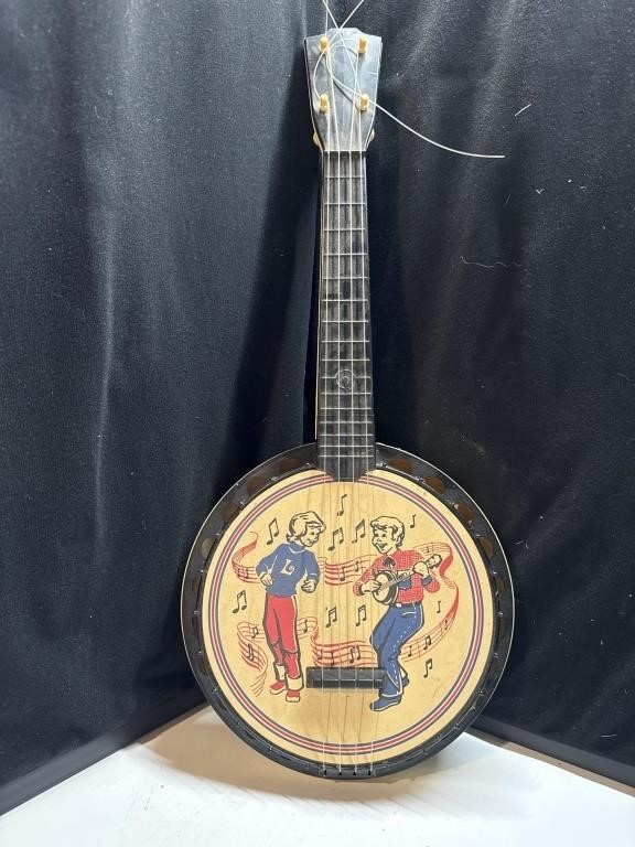 Vintage  Boy Girl Musical Banjo possibly 1950’s