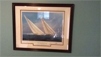 Framed Print, Yachts Of The America’s Cup,