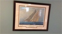 Framed Print Yachts Of The America’s Cup,