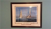 Framed Print Yachts Of The America’s Cup