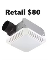 Broan 3.5-Sone 70-CFM White Lighted Bathroom Fan