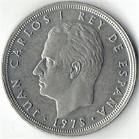 Spain 5 pesetas, 1975