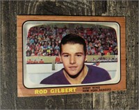 1966-67 Rod Gilbert Vintage Hockey Card Topps #25