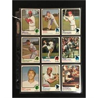 9 1973 Topps Baseball Stars/hof