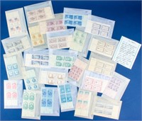 Stamps 25 4¢ Commemorative Plate Blocks