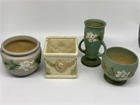 Roseville Art Pottery Planters & Vase.