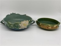 Roseville Water Lily & Snowberry Bowls.