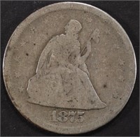 1875-S 20 CENT PIECE GOOD