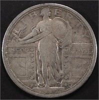 1917-S T-1 STANDING LIBERTY QUARTER XF