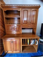 Large Hutch Roll Top Cabinet