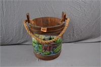 142: Well Bucket with Painting