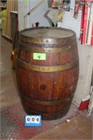 Vintage Wooden Whiskey Barrel,