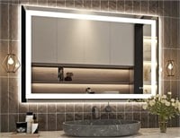 48''x32'' LED Bathroom Mirror with Front