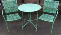 Metal Patio Table w/2 Chairs