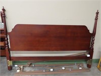 Cherry King Size Headboard w/Metal Frame