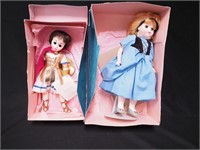 Two Madame Alexander dolls in boxes including