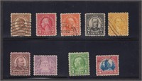 US Stamps Fourth Bureau Used group, very well cent