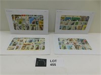 4 ENVELOPES 120 BIRD POSTAGE STAMPS