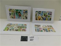 4 ENVELOPES 120 BIRD POSTAGE STAMPS