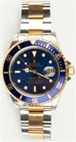 Jewelry Rolex Two-Tone Submariner Wrist Watch