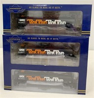 Three Genesis HO Scale Rail Cars