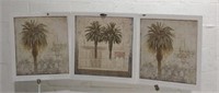 3 Unframed David Smith Harrison Palms Prints U15D