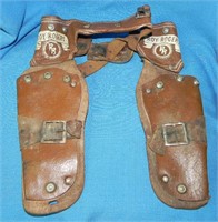 1950/60's Roy Rogers Leather Gun Holster Belt